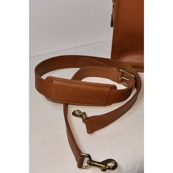 Vintage Coach Tan turn lock Leather Express Case Briefcase messenger Bag - Picture 11 of 16